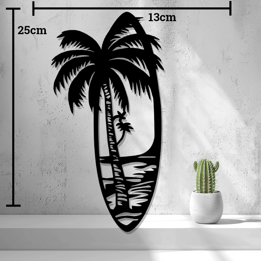 2d Surfboard Beach Design Wall Art - thumbnail 4